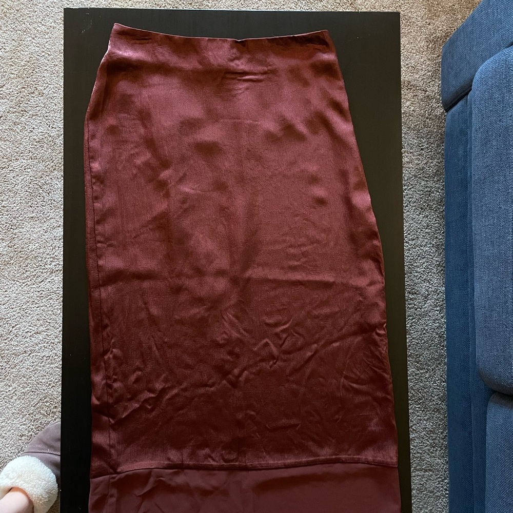 Elegant Burgundy Skirt